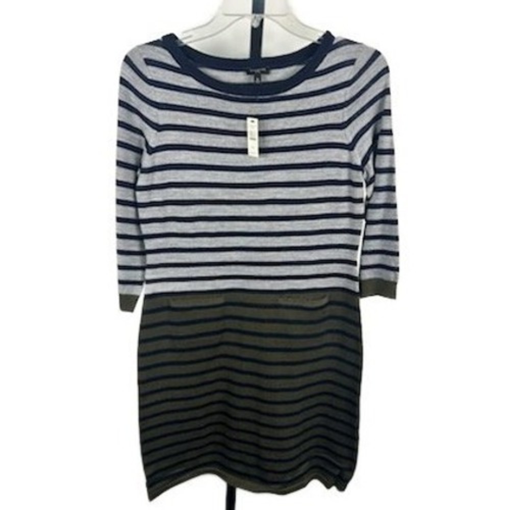 NEWโ Talbots Sweater Dress Women's Size Small Petite Striped Knit